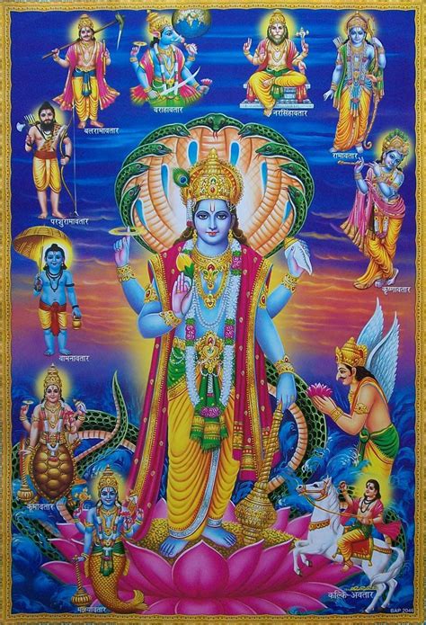 This item is… Lord Vishnu Avatars Poster Poster Size20 x 30 inches ...