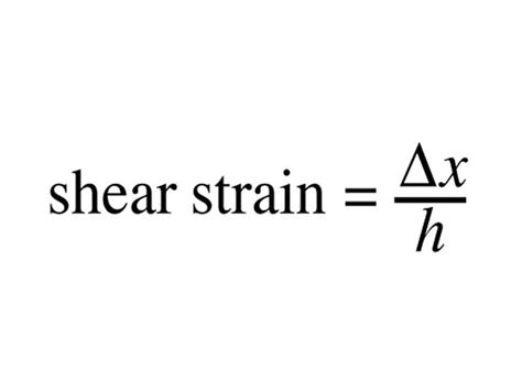 physics shear strain | Formula for shear strain | Physics, Physics ...