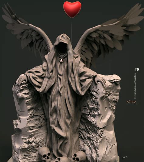 ArtStation - Angel of death- Digital Sculpture by Surajit Sen