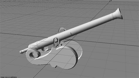 cannon lantaka 3d model