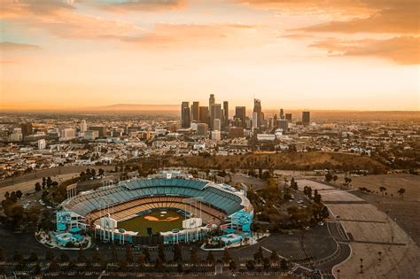 Free los angeles california dodger stadium skyline - Image