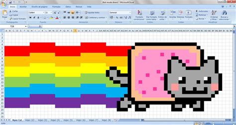 Nyan cat Excel by Kattotzu on DeviantArt