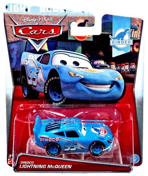 Disney Pixar Movie CARS Dinoco Blue Lightning McQueen #95 Car ...