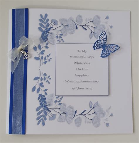 Personalised On Our 45th Wedding Anniversary Card Wife Husband Any ...