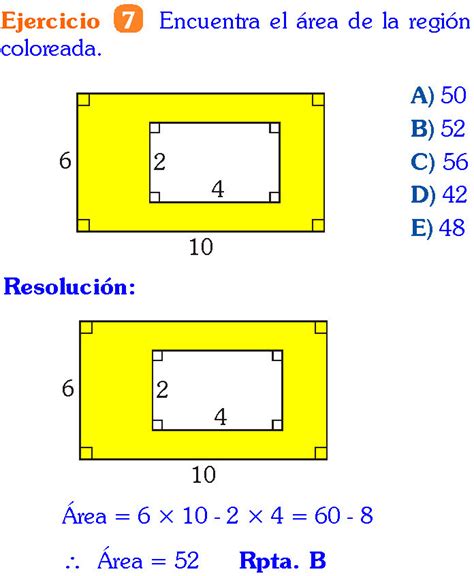 AREA DE UN RECTANGULO FORMULA EJEMPLOS Y EJERCICIOS RESUELTOS