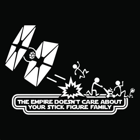 Star Wars Stick Figure Family - ztr graphicz | Star wars decal, Stick ...