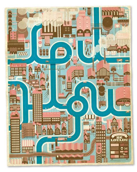 Cities, Roads & Factories on the Behance Network | Map poster design ...