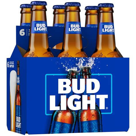 Bud Light Beer, 6 Pack Beer, 12 FL OZ Bottles - Walmart.com - Walmart.com