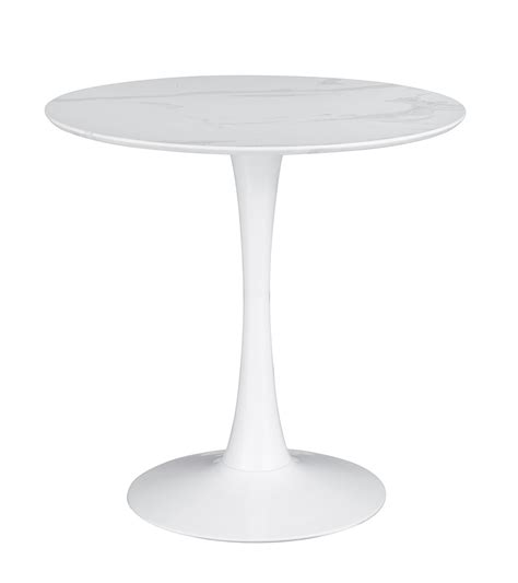 Arkell 30-inch Round Pedestal Dining Table White - Walmart.com ...