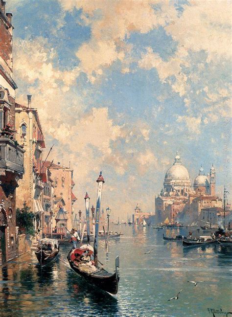 Franz Richard Unterberger The Grand Canal, Venice painting | framed ...