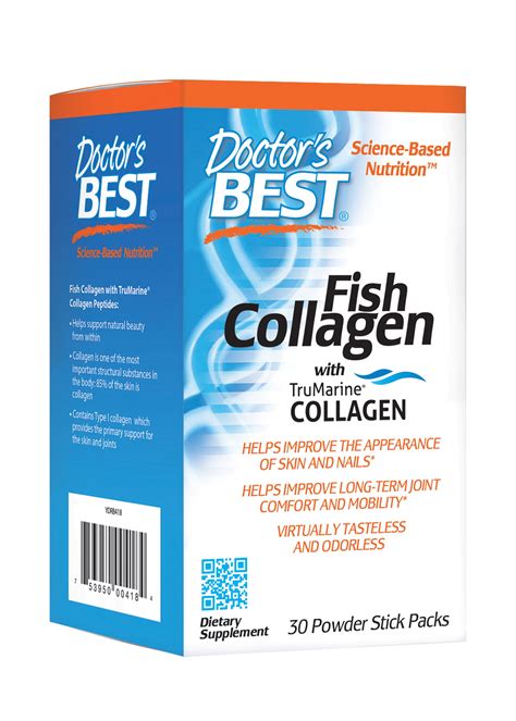 Doctor's Best Fish Collagen with TruMarine Collagen, Non-GMO, Gluten ...