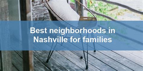 Best neighborhoods in Nashville for families