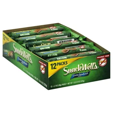 Nabisco SnackWell's Creme Sandwich Cookies, 1.7 Oz., 12 Count - Walmart.com