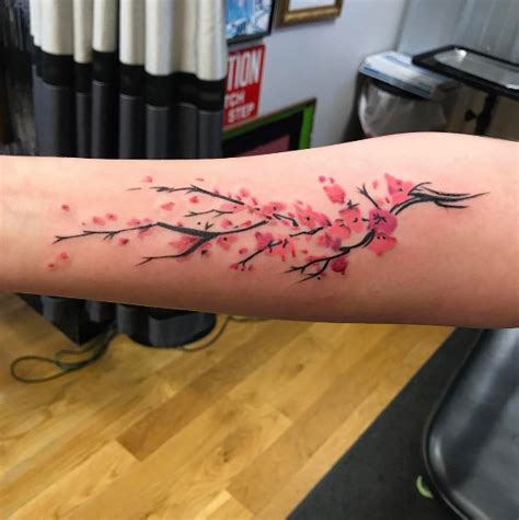 48 Cherry Blossom Tattoos That Are Way Beyond Perfect - TattooBlend