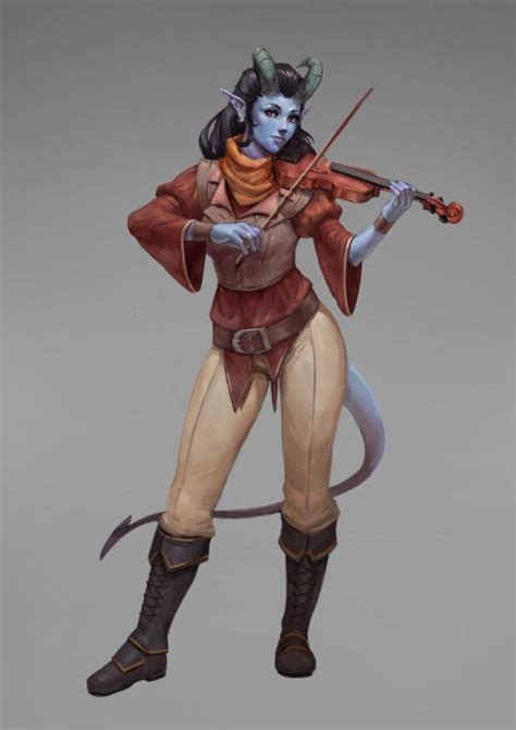 Pin by Hannah Rossiter on Character Creation | Tiefling bard, Character ...