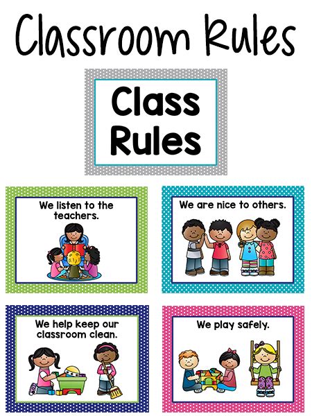 Pre-K Classroom Rules | Skola, Lärare, Arbete