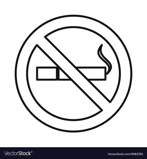 No Smoking Sign SVG