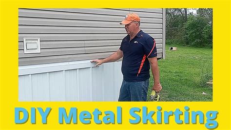 Step-by-step how to DIY Install Metal Skirting on a Mobile home or ...