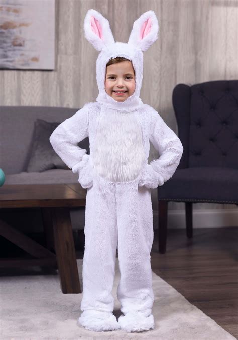 Open Face White Bunny Toddler Costume | Snow Bunny Costume