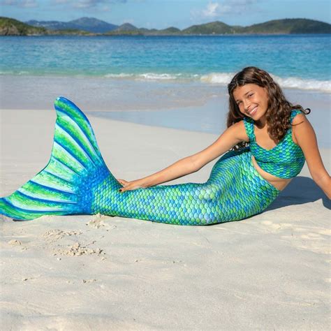 Aussie Green Mermaid Tail | Girls mermaid tail, Fin fun mermaid tails ...