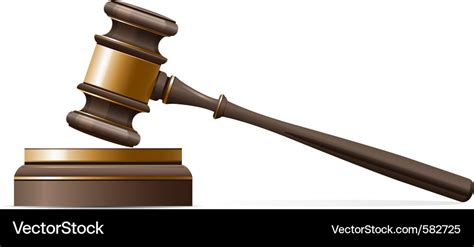 Judge gavel Royalty Free Vector Image - VectorStock