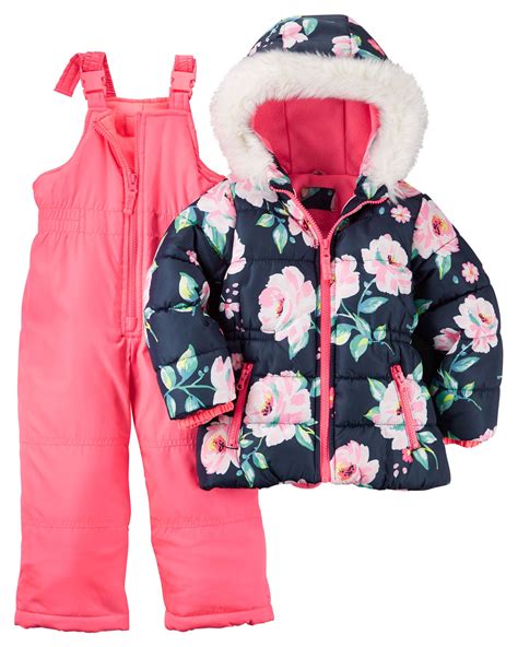 Snowsuit Set | Toddler girl jackets, Girl snowsuit, Girls jacket