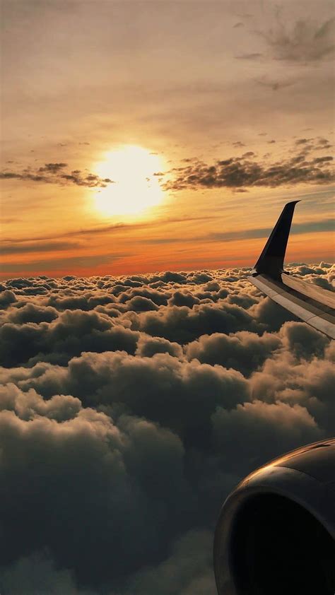 3840x2160px, 4K free download | Sunset, aeroplane, air, clouds, plane ...