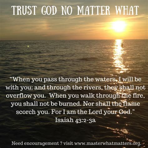 Trust God No Matter What — Pam Pegram