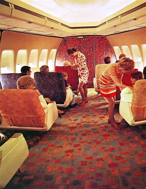 Continental Boeing 747 First Class Cabin | Airplane interior, Vintage ...