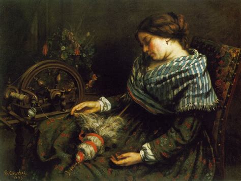 The Sleeping Spinner (1853) by Gustave Courbet – Artchive