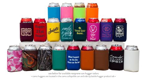 Custom Neoprene (Slim) Can Koozies - Cup of Arms