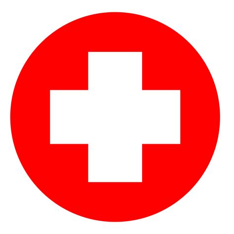 Round Medical Cross Symbol on Transparent Background 17177954 PNG