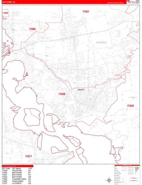 Baytown Zip Code Map - Goldie Georgeanna