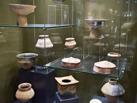 Ancient Pottery in the Museum Editorial Image - Image of archeology ...