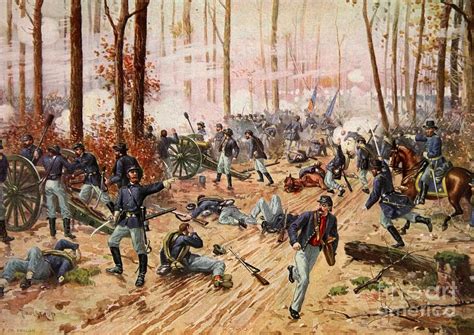 The Battle of Shiloh Painting by Henry Alexander Ogden