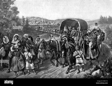 Expulsion of Jews from Spain 1492 Jewish families flee Castille Stock ...