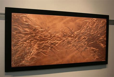 'Electric Fields' in copper - Metal Wall Art - Contemporary - Wall ...