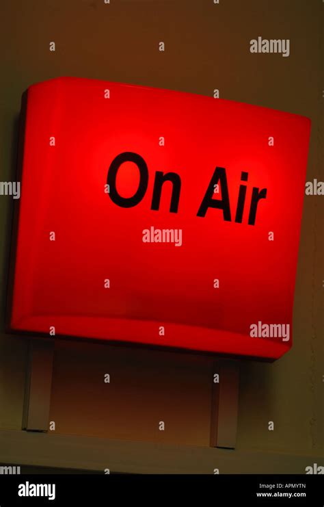 On Air light and sign Stock Photo - Alamy