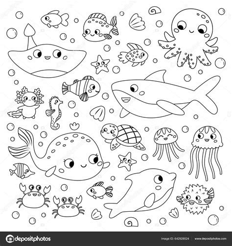 Coloring Pages Of Deep Sea Creatures Sea Animals Coloring Pages | Porn ...