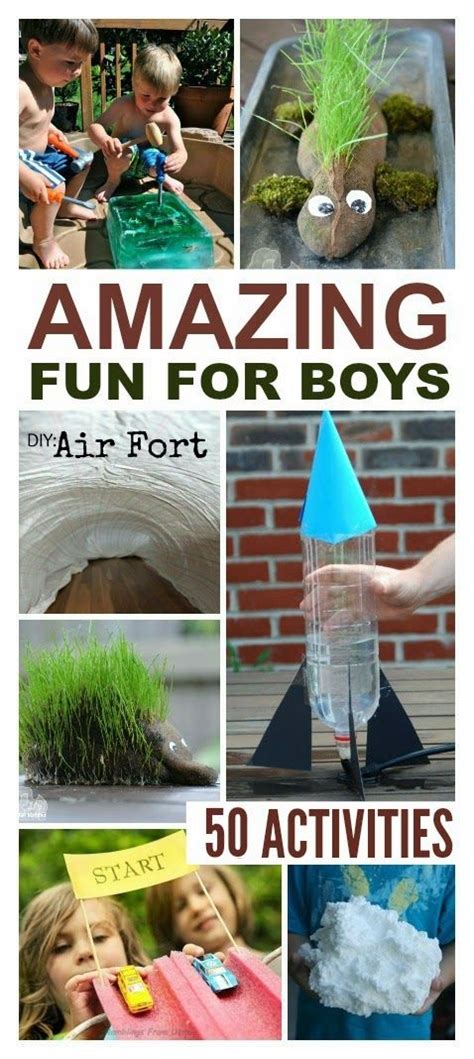 50 Super fun activities for boys- so many neat ideas! My guys would ...