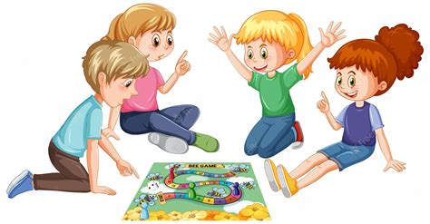 Kids Playing Board Game Images - Free Download on Clipart Library ...