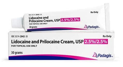 Lidocaine and Prilocaine Cream, USP 2.5%/2.5% - Padagis