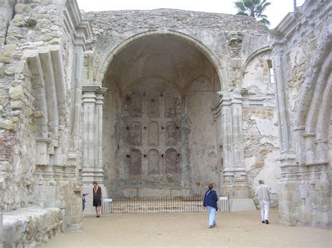 Mission San Juan Capistrano - Ruins from 1812 Earthquake | San juan ...