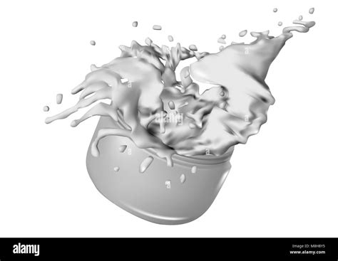 splash of cream isolated on white background Stock Vector Image & Art ...