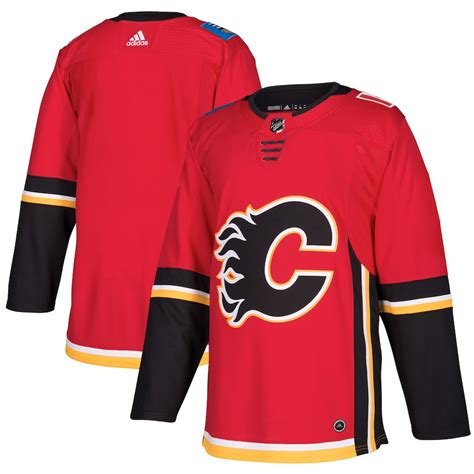 Calgary Flames adidas Home Authentic Blank Jersey – Red