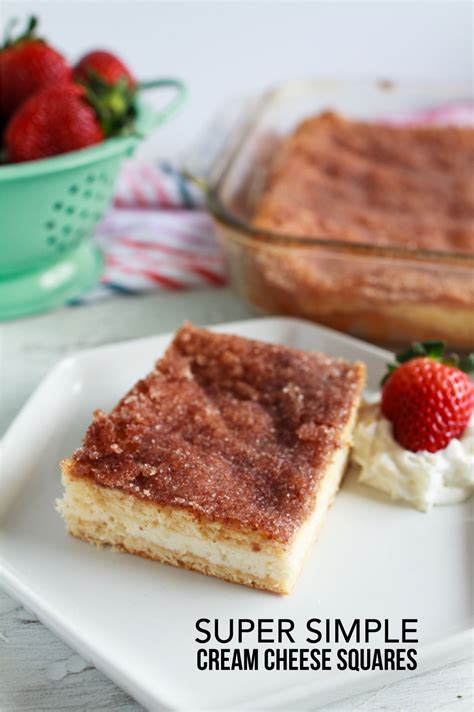 Super Simple Cream Cheese Squares- Dessert