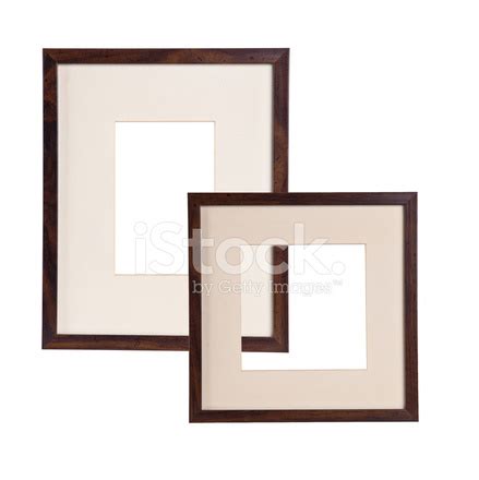 Two Frame With Passe-Partout For Picture On White Background Stock ...