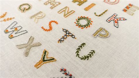 Az Embroidery Stitches In English