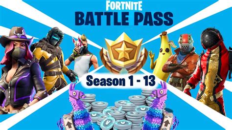 Fortnite ALL BATTLE PASS Trailers - Season 1 to 13 - YouTube