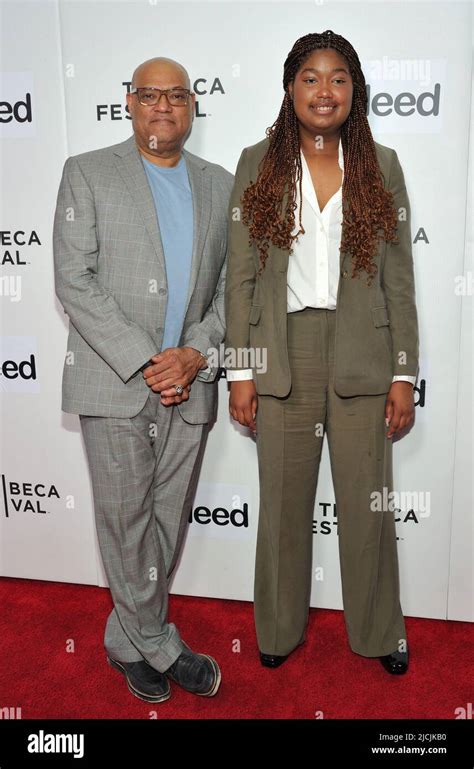 New York, USA. 13th June, 2022. L-R: Laurence Fishburne and Delilah ...